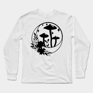 Celestial Fungi and Moon phase 4 Long Sleeve T-Shirt